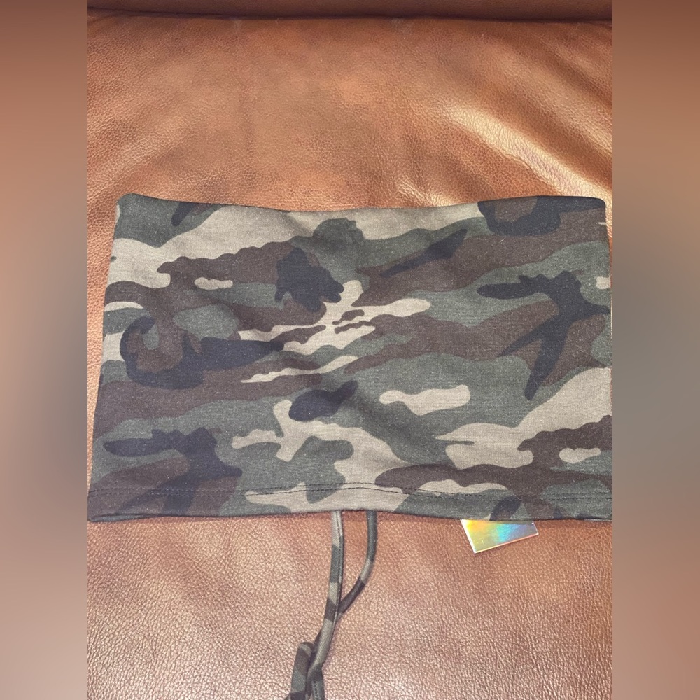Revamped Camo Bandeau Top M